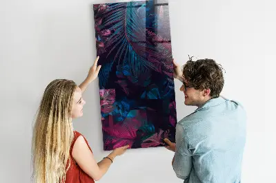 Magnetic wall board Tropical leaves