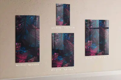 Magnetic wall board Tropical leaves