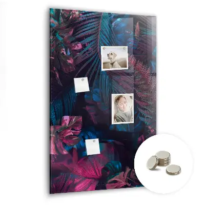 Magnetic wall board Tropical leaves