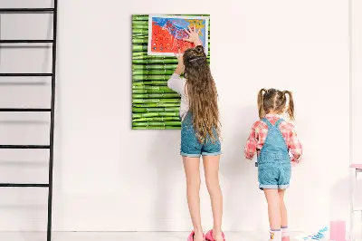 Magnetic wall board Bamboo wall