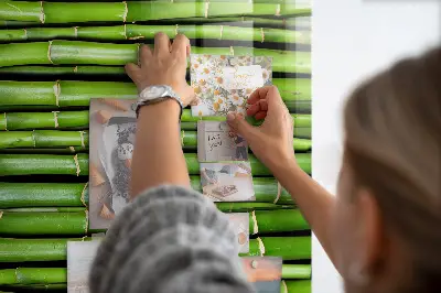 Magnetic wall board Bamboo wall