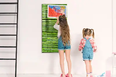 Magnetic wall board Bamboo wall