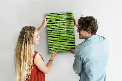 Magnetic wall board Bamboo wall