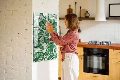 Magnet board Monstera plant leaves