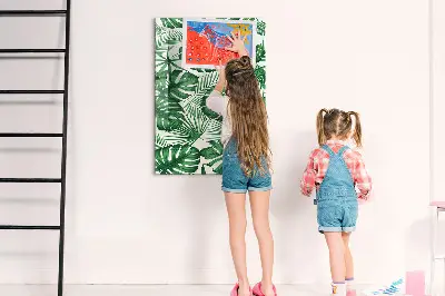 Magnet board Monstera plant leaves