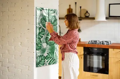 Magnet board Monstera plant leaves