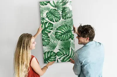 Magnet board Monstera plant leaves