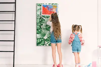 Magnet board Monstera plant leaves