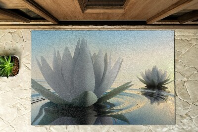 Outdoor door mat Water Lilies