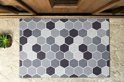 Outdoor door mat Geometry Hexagon