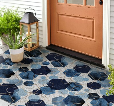 Outdoor door mat Abstract Hexagon