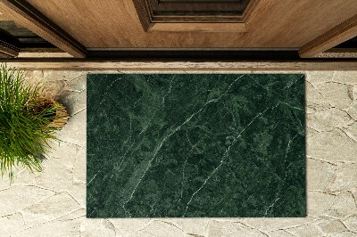 Front door floor mat Greenish Marble