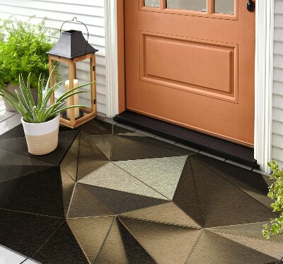 Front door floor mat Geometric pattern
