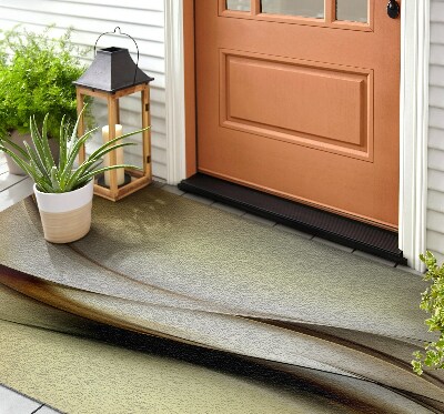 Outdoor door mat Golden Lines