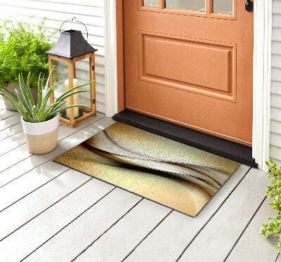 Outdoor door mat Golden Lines