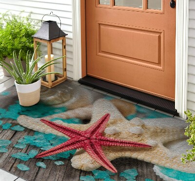 Front door floor mat Sea Star