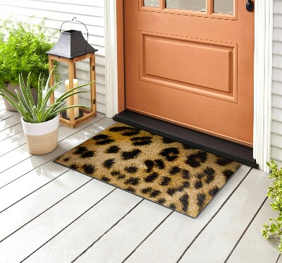 Front door mat Cheetah spots