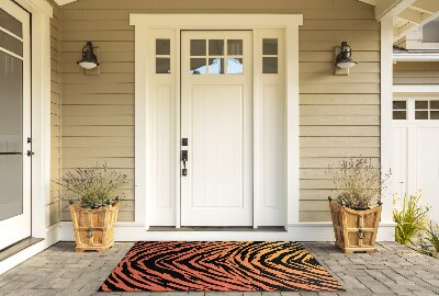 Front door floor mat Tiger Stripes