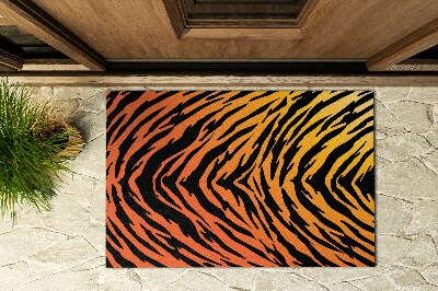 Front door floor mat Tiger Stripes