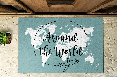 Front door floor mat Around the World