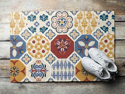 Front door floor mat Spanish Tile