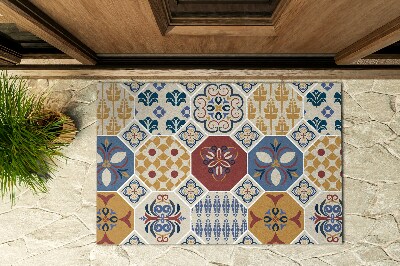 Front door floor mat Spanish Tile