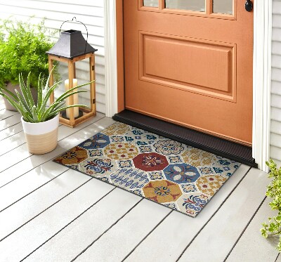 Front door floor mat Spanish Tile