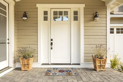 Front door floor mat Spanish Tile