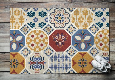 Front door floor mat Spanish Tile