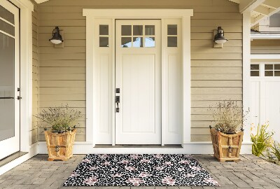 Front door floor mat Panther pattern