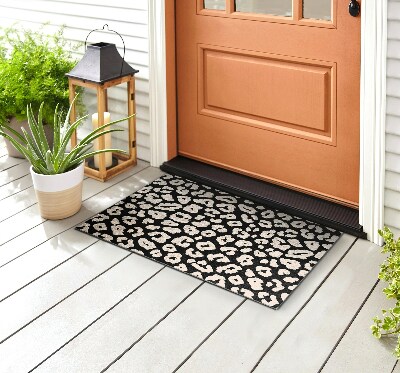 Front door floor mat Leopard pattern