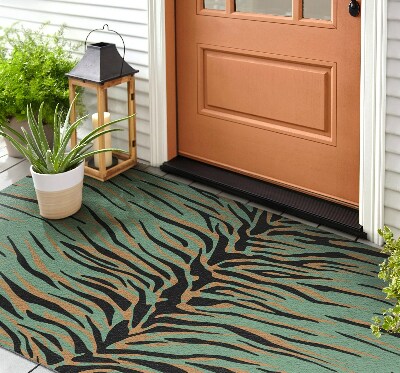 Front door floor mat Abstract Tiger Stripes