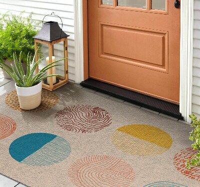 Carpet front door Circles and Lines