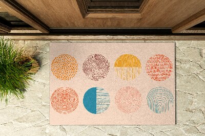 Carpet front door Circles and Lines