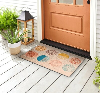 Carpet front door Circles and Lines