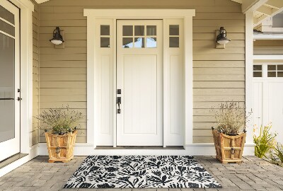 Carpet front door Abstract Flora