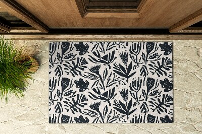 Carpet front door Abstract Flora