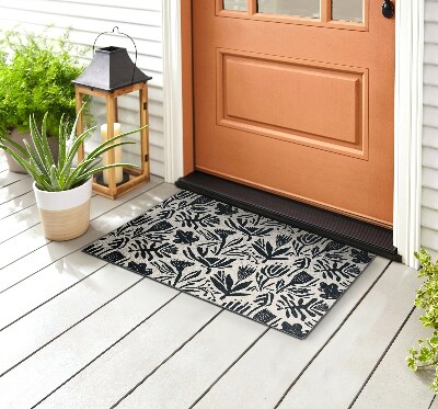 Carpet front door Abstract Flora