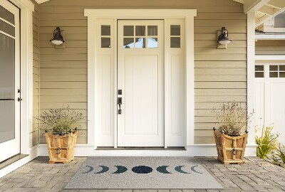 Front door floor mat Moon design