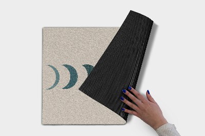 Front door floor mat Moon design