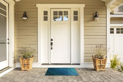 Front door doormat Shades of blue