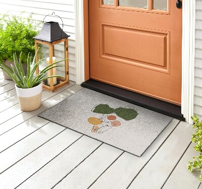 Front door doormat Cats Monstera