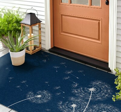 Front door doormat Flowers Blower