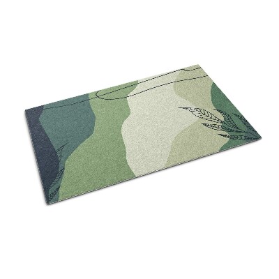 Front door mat Pastel Green