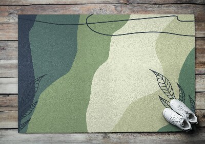 Front door mat Pastel Green