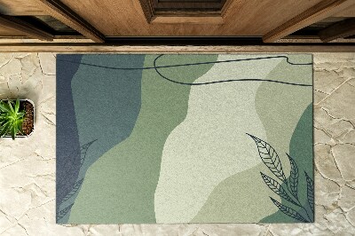 Front door mat Pastel Green