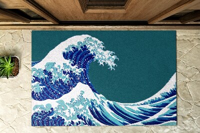 Front door mat Sea Wave