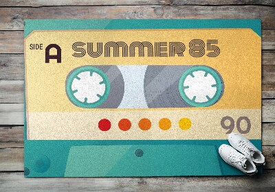 Front door mat Retro Cassette Summer