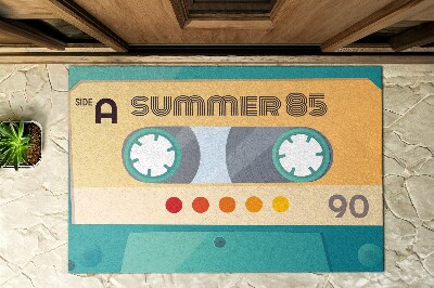 Front door mat Retro Cassette Summer