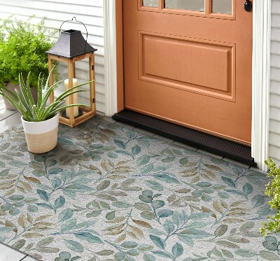 Front door mat Natural Leaves